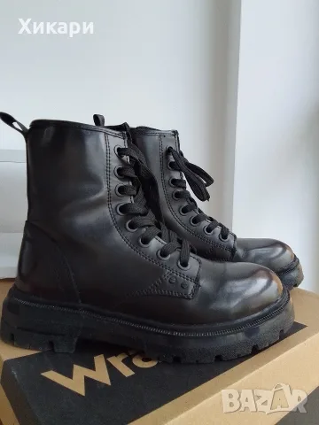 Кубинки естествена кожа Wrangler 36/37, снимка 9 - Дамски боти - 56423932