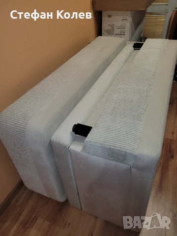 Ъглов разтегателен бежов диван , снимка 2 - Дивани и мека мебел - 54228087