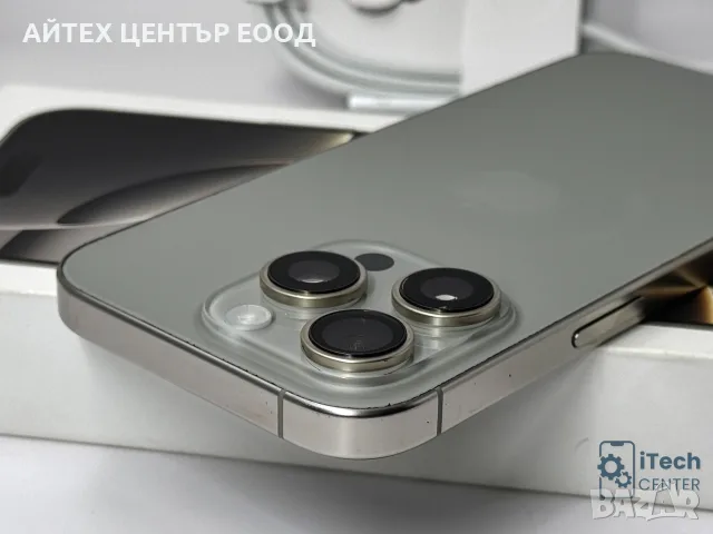 iPhone 16 Pro, 128GB, Natural Titanium, 100% батерия, ОТЛИЧЕН, 1г. ГАРАНЦИЯ!, снимка 6 - Apple iPhone - 56005592