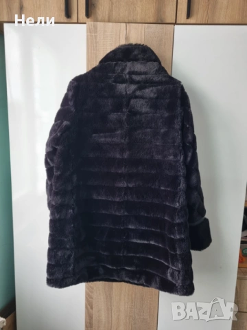 Двулицево дамско палто еко пух. , снимка 8 - Якета - 53130924