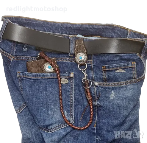 №4664 Портфейл за мотористи Ръчна изработка, снимка 1