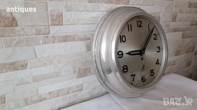 Стар френски индустриален часовник - JAZ - Антика - 1950г., снимка 3 - Антикварни и старинни предмети - 49543512