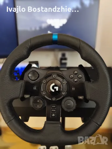 Геймърски волан Logitech G923 + Shifter за PS5/PS4/PC