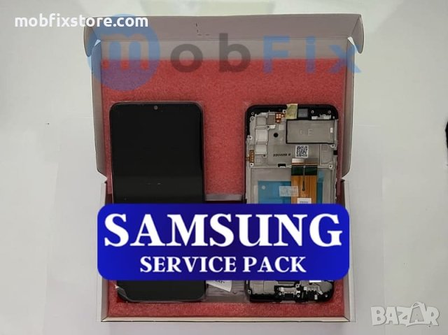Оригинален дисплей с тъч скрийн за Samsung A03s, A037F / Service Pack , снимка 2 - Резервни части за телефони - 40493353