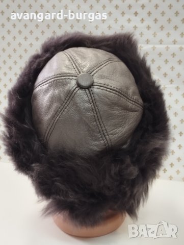 Дамска кожена шапка - 5 avangard-burgas , снимка 2 - Шапки - 44242228