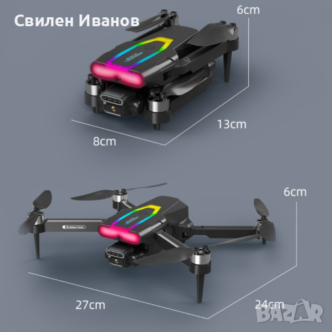 WIFI FPV професионален мини RC сгъваем дрон със 1080px камера, снимка 9 - Дронове и аксесоари - 44573894