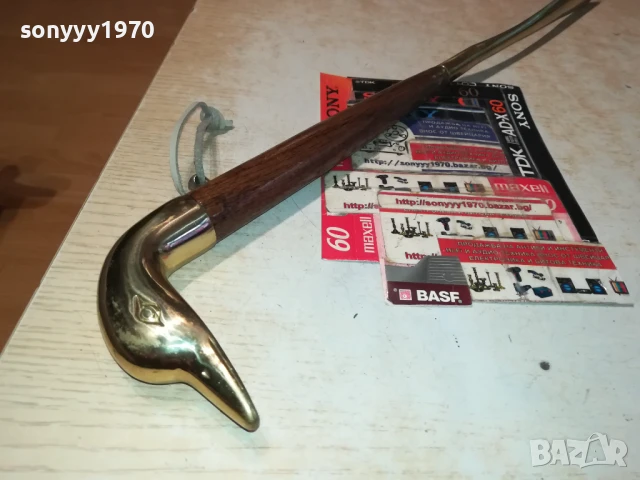 ЛЕБЕД-ОБУВАЛКА-МЕД/МЕСИНГ/ДЪРВО-55СМ МАСИВНА ВНОС SWISS 0208252014LCHERY