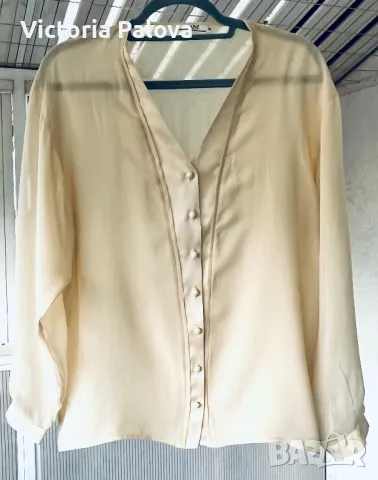 Копринена риза/блуза оригинал  MANI (ARMANI) Италия, снимка 12 - Ризи - 49554942