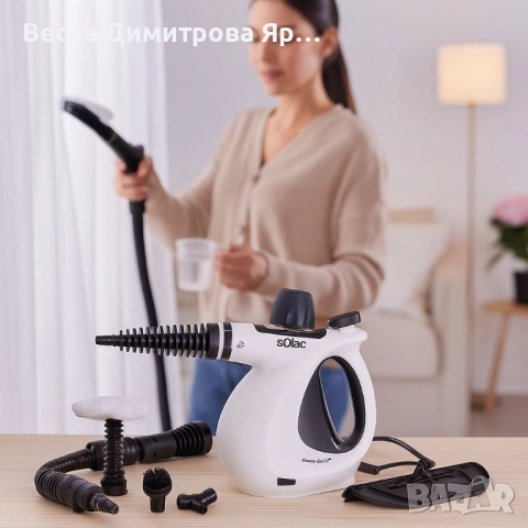 Парочистачка Solac Steam Jet 2.1, снимка 3 - Парочистачки и Водоструйки - 51537207