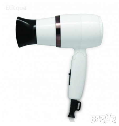 Сешоар Rosberg, 1600W, Черен/Бял, Сгъваема дръжка 2 години гаранция, снимка 3 - Други - 52459646