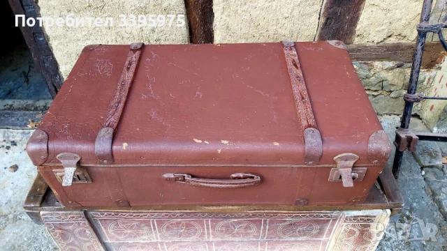 Ретро античен куфар за багаж, Декорация за дома