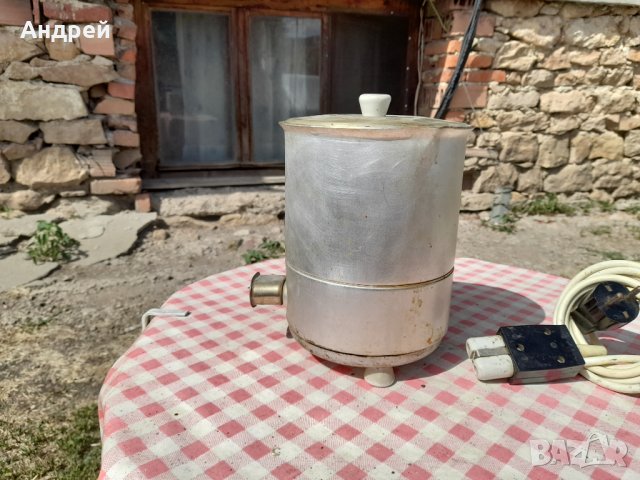 Стара алуминиева електрическа кана, снимка 2 - Антикварни и старинни предмети - 33735341