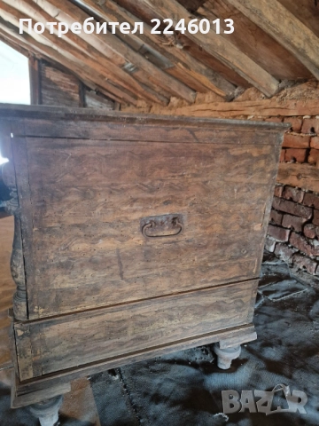 Стар ретро скрин с чекмедже, снимка 3 - Антикварни и старинни предмети - 51951355