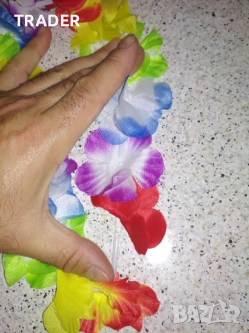 парти хавайска пола карибски стил гердан кабаре шал, снимка 5 - За котки - 24210711