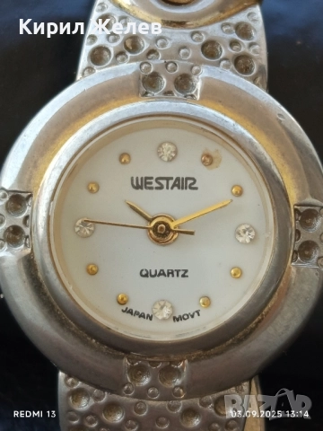 Елегантен дизайн дамски часовник WESTAIR QUARTZ JAPAN MOVT много красив 27681, снимка 7 - Дамски - 51590700
