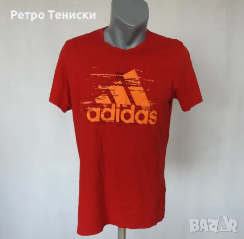 Тениска adidas — Мъже размер L Червено