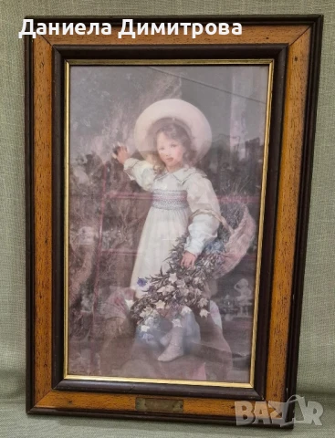 Картина принт, с малко момиченце