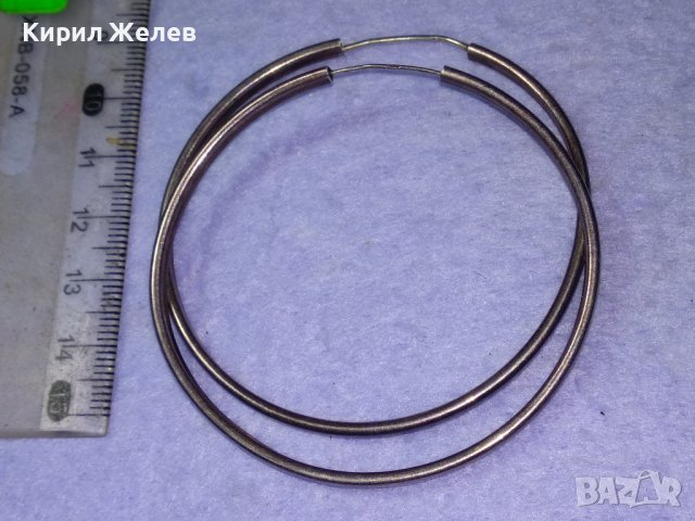 ЕФЕКТНИ СРЕБЪРНИ ВИНТИДЖ АРТ ГОЛЕМИ ОБЕЦИ СРЕБРО 925 РЪЧНА МАЙСТОРСКА РАБОТА 40020, снимка 9 - Обеци - 42843786