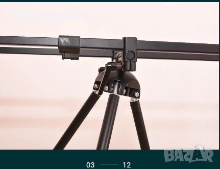  Масивен шарански трипод (стойка) за 3 и за 5 въдици! , снимка 3 - Такъми - 30895723