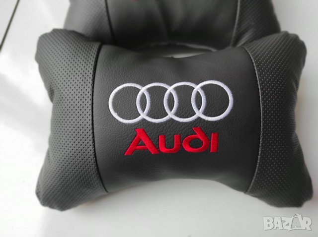 възглавнички за автомобил Audi Ауди бродирани Кожа 2 броя, снимка 2 - Аксесоари и консумативи - 35499787