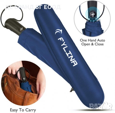 Син чадър , снимка 5 - Други стоки за дома - 31502380