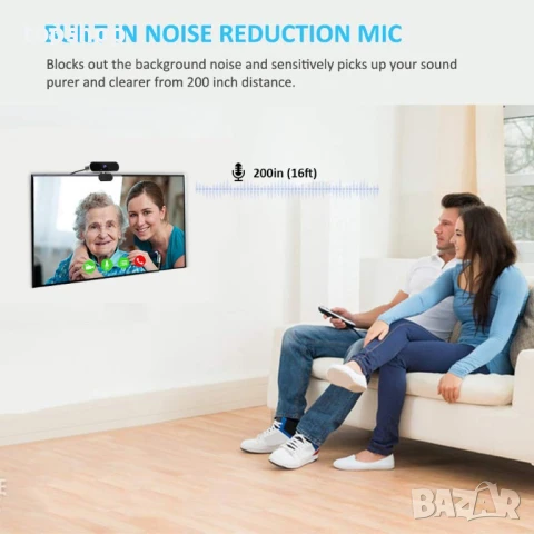 Нова Promax QHD (2560 x 1440 pixels ) уеб камера с 2 микрофонa, 1440p,, снимка 6 - Камери - 50502398