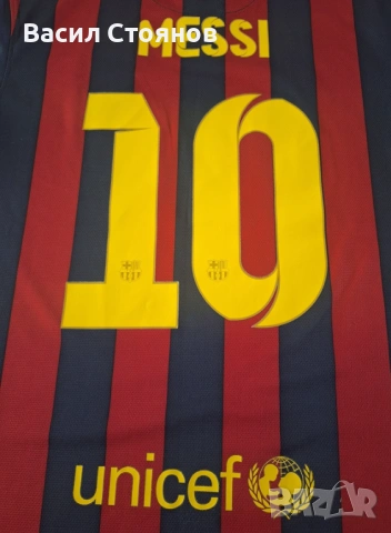 Барселона/Barcelona #10 Messi Nike home 2013-14г. - размер М, снимка 10 - Фен артикули - 54346217