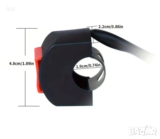 универсален фар с ключ(бутон) 6V/58V, снимка 2 - Аксесоари за велосипеди - 53315810