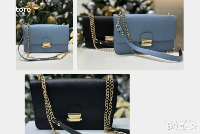 Малка дамска кожена чанта за през рамо. Предлага се в 8 цвята, снимка 2 - Чанти - 52584209