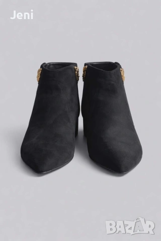 Нови черни кадифени боти! , снимка 4 - Дамски боти - 53070222