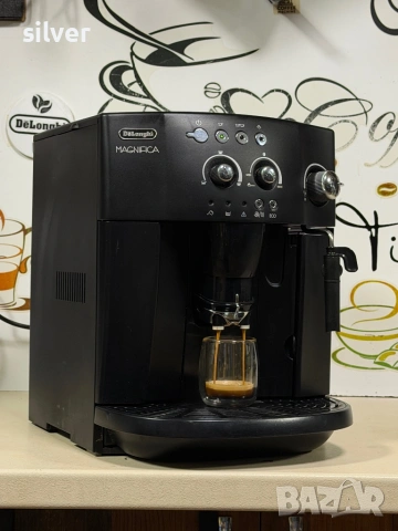 Кафемашина кафе автомат delonghi magnifica с гаранция, снимка 4 - Кафемашини - 53265782