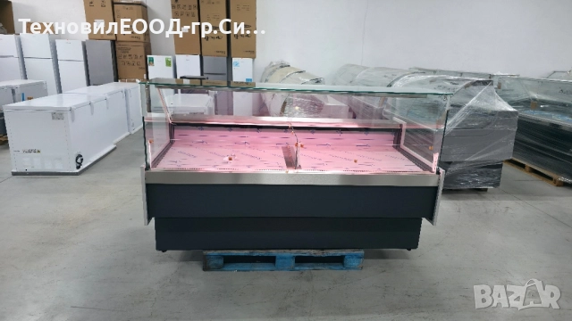 Месарска хладилна витрина 200х100 