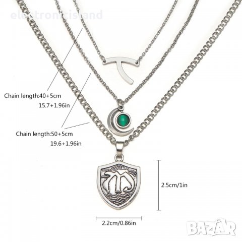 Комплект от три колиета на Hope Mikaelson от the Originals Legacies Дневниците на вампира, снимка 2 - Колиета, медальони, синджири - 38527447