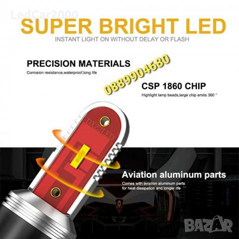 светлини DRL LED крушки 1156 *CANBUS*, снимка 5 - Аксесоари и консумативи - 31152261