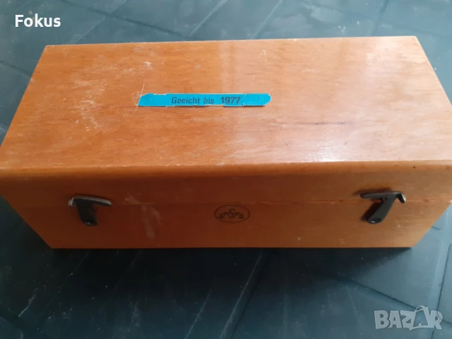 Комплект стари антикварни теглилки тежести с кутия - бронз, снимка 6 - Антикварни и старинни предмети - 50863129