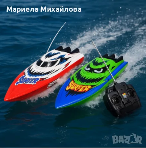 Детска високоскоростна  лодка с дистанционно управление., снимка 1