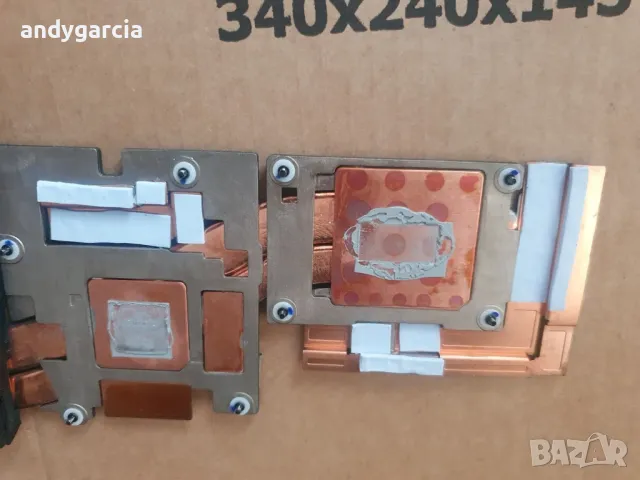 DELL PRECISION 16 7670 7680 CPU GPU HEATSINK вентилатори + плоча за охлаждане, снимка 3 - Части за лаптопи - 48536411
