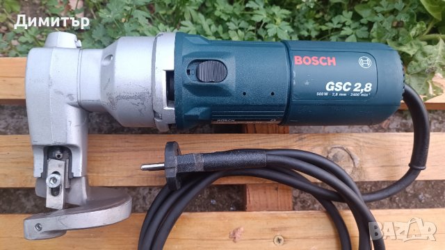 Bosch GSC 2.8 професионална електрическа ножица за ламарина с нов комплект ножове, снимка 2 - Други инструменти - 39581018