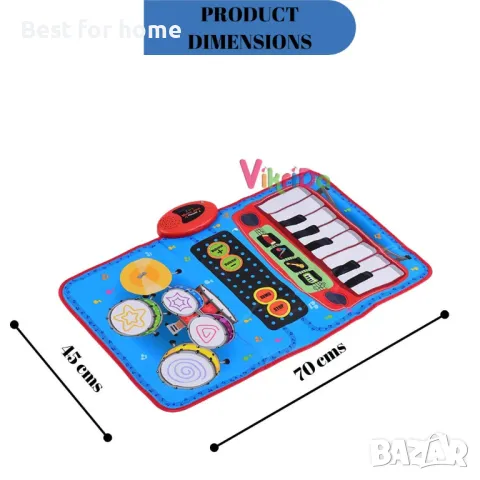 Детско музикално килимче Kiditos 2 в 1, снимка 3 - Музикални играчки - 48256063