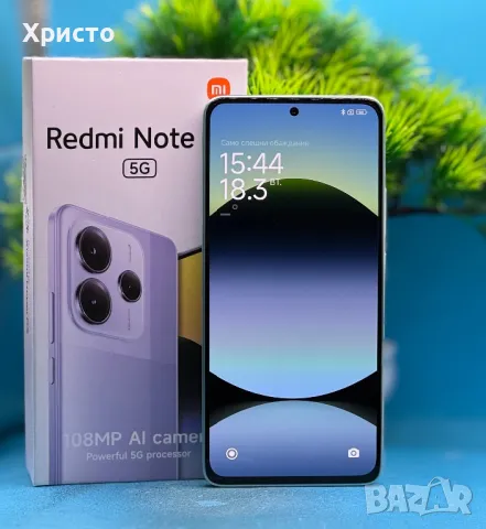ГАРАНЦИОНЕН!!! Xiaomi Redmi Note 14 5G, 6GB, 128GB, Coral Green , снимка 1