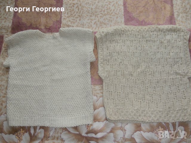 Детски ръчно плетени вълнени елечета, снимка 2 - Детски пуловери и жилетки - 38066069