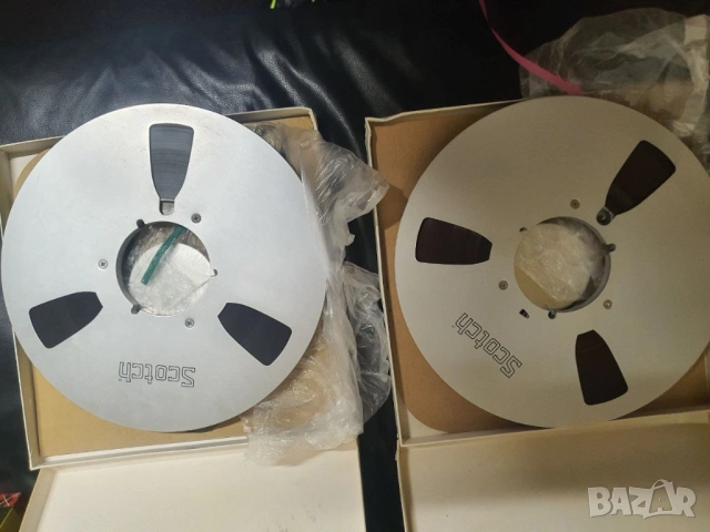 Лот от две магнетофонни ролки Scotch 26,5см, 10,5" В много добро състояние.