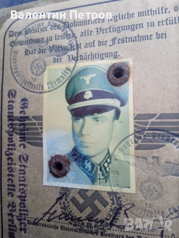 Колекционерски немски паспорт, снимка 2 - Колекции - 52662957