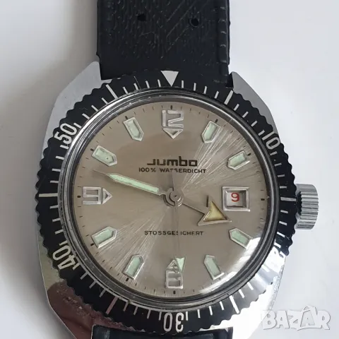 Мъжки механика часовник JUMBO, снимка 3 - Антикварни и старинни предмети - 50156689