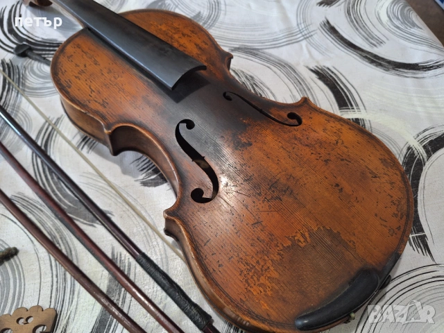 Много стара цигулка, снимка 2 - Антикварни и старинни предмети - 54006621