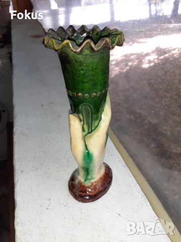 Уникална ваза - човешка ръка - троянска керамика, снимка 5 - Антикварни и старинни предмети - 51195385