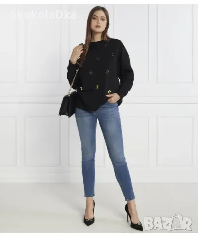 Дънки с висока талия Elisabetta Franchi размер XS, снимка 5 - Дънки - 56139305