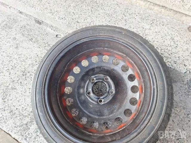 Резервна гума 115/70/16 с джанта5х110 ЕТ 41 ,тип патерица за Опел и д-р. , снимка 3 - Гуми и джанти - 47770266