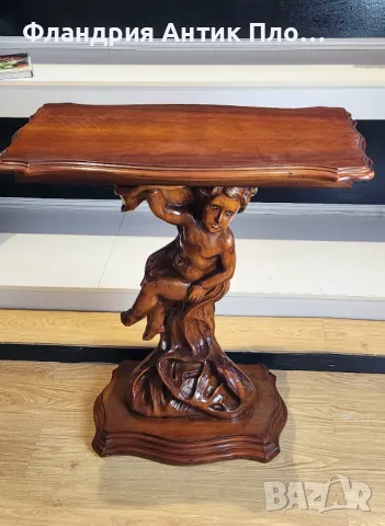 Старинна конзолна маса Cherub, снимка 4 - Антикварни и старинни предмети - 47955332