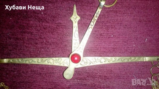Везна - малка, стара, снимка 4 - Антикварни и старинни предмети - 30769344